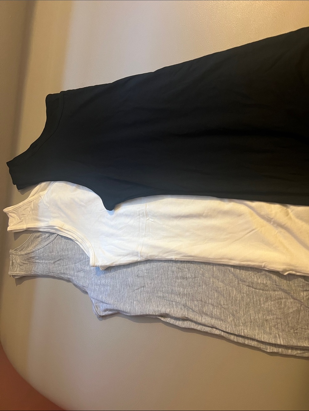 NWOT Women's Tank Top Pack (3) - Black, White & Gray- Great for layering!